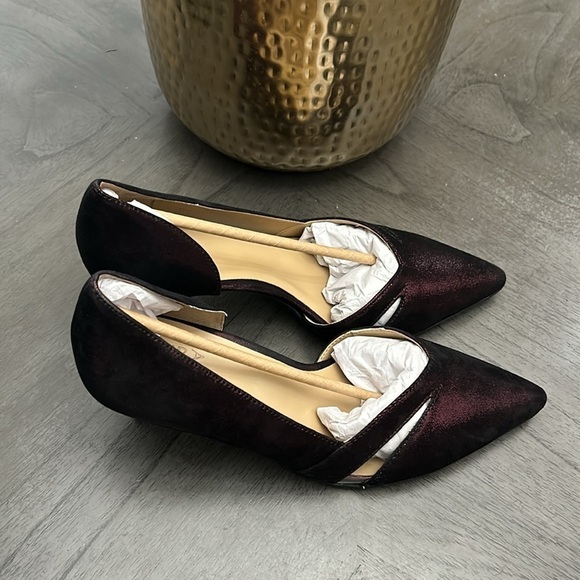 Naturalizer Ezra Cutout Asymmetric Pump In Cabernet Sauvignon Red Leather - Picture 5 of 11